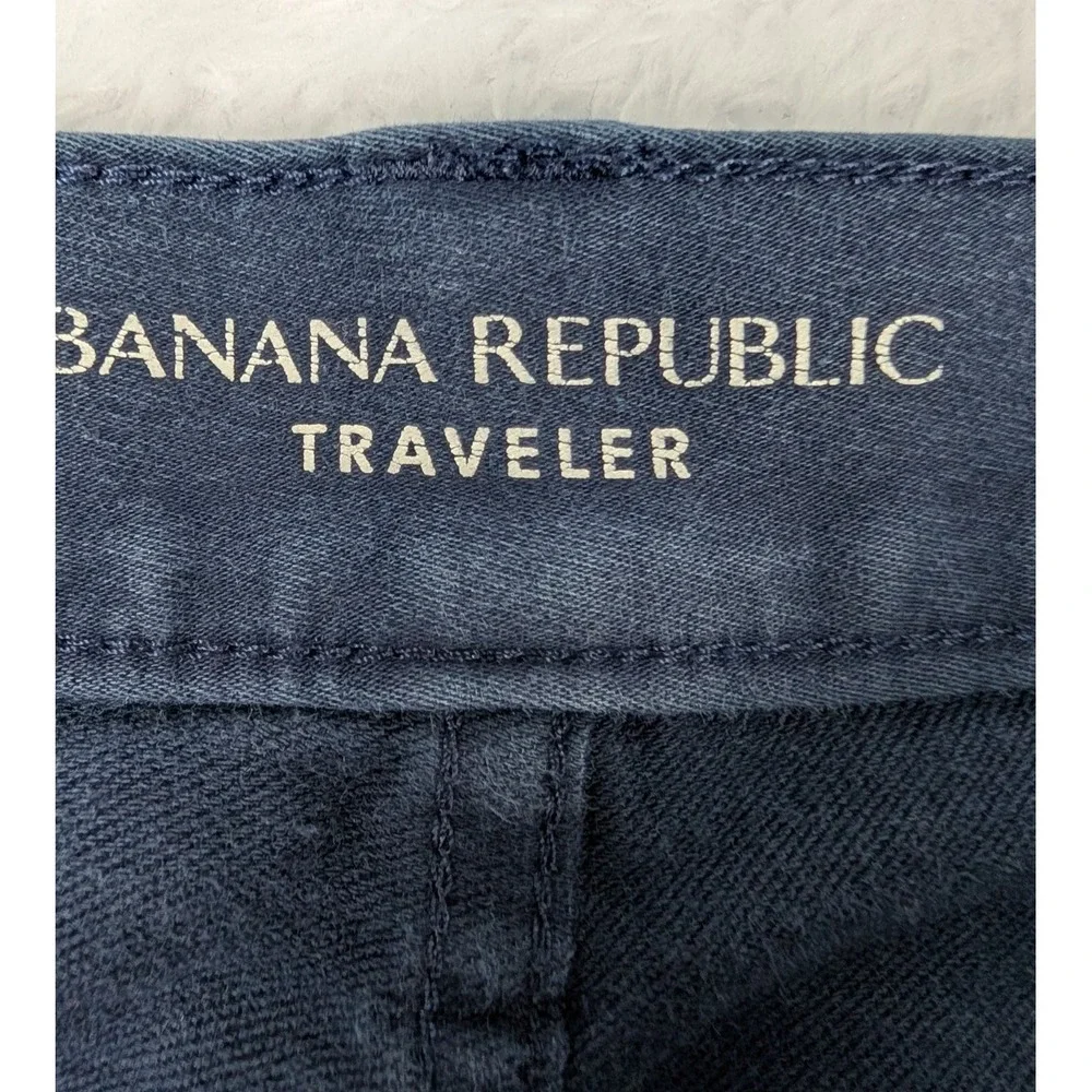 Banana Republic Traveler‎ Jeans Mens 32X34(32x32) Blue Skinny Fit Pants Stretch